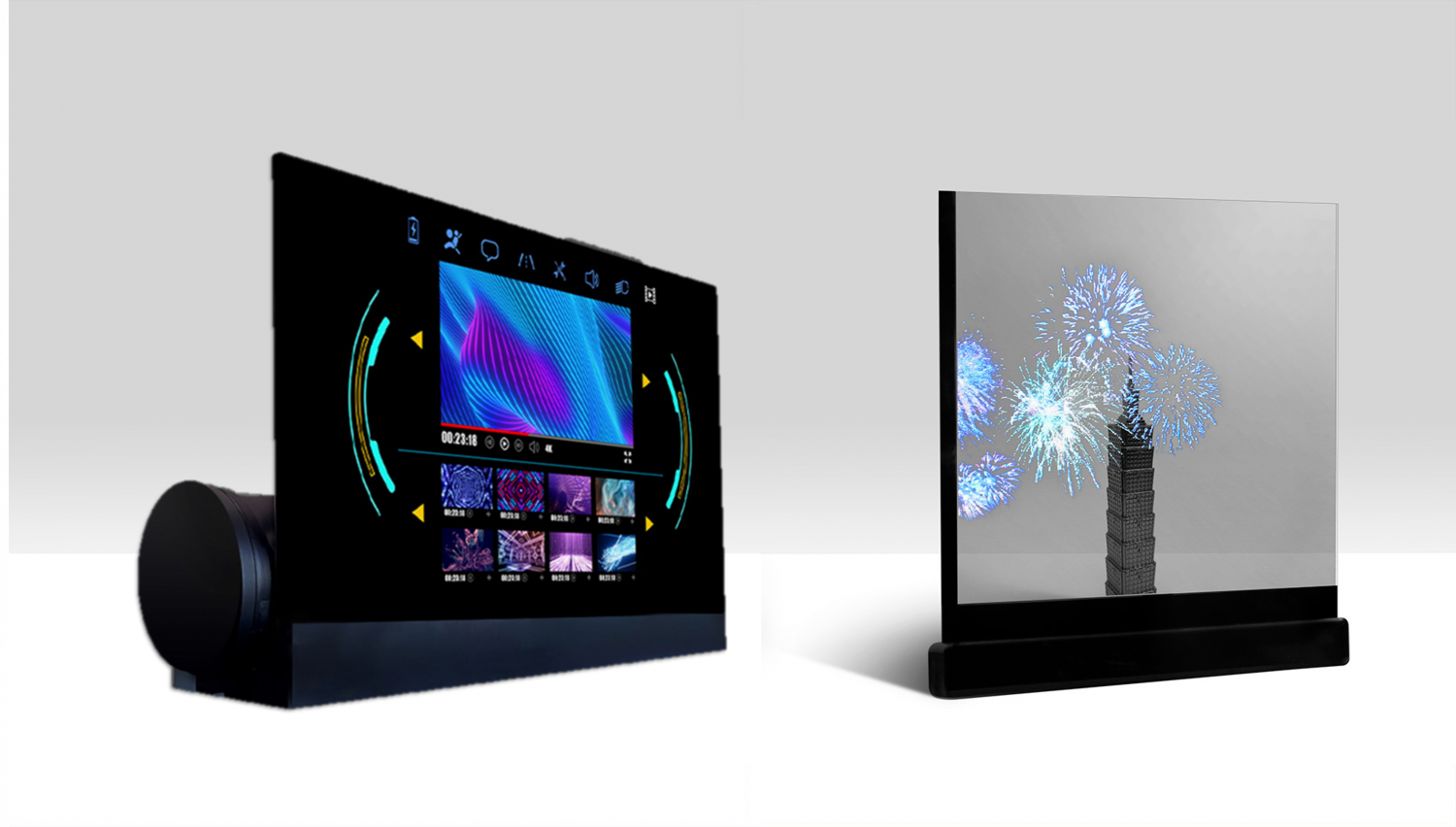 可卷式、折迭性、高透明